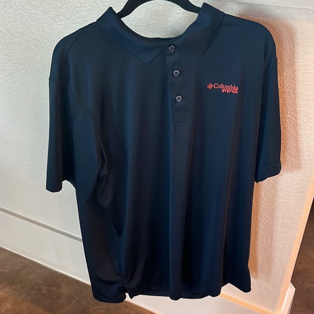 Mens navy collared shirt